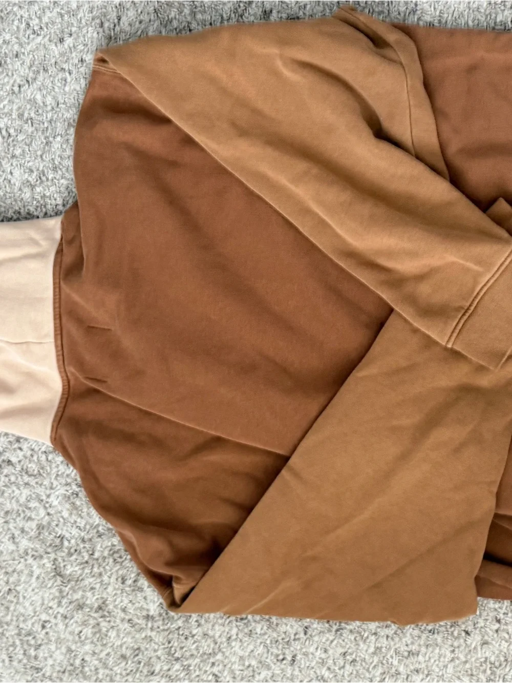 Jordans Men’s Tan and Brown hoodie 2X